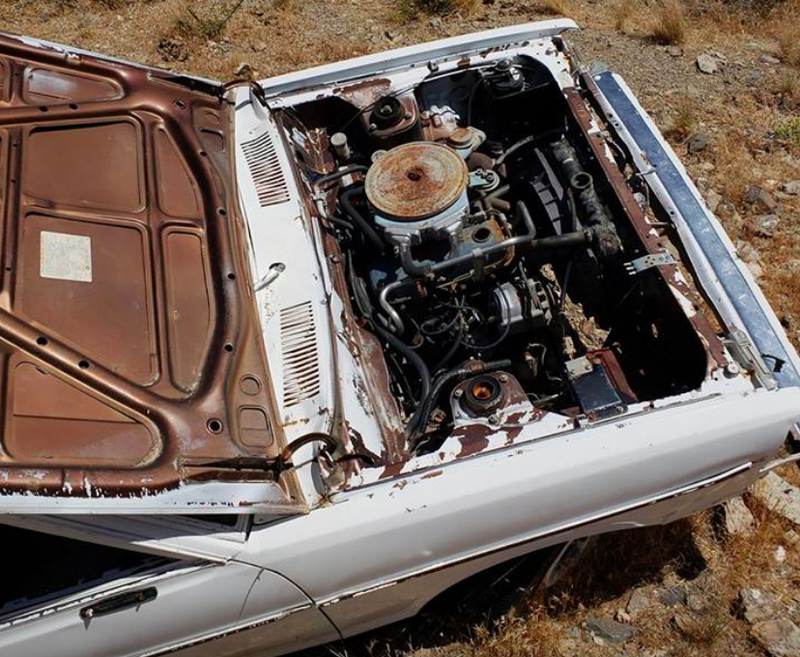 Austin Toy and his girlfriend were the first from The Wrenching Network to make it to the Datsun. Photo credit: Austin Toy